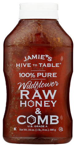 Honey Jamies Wflwr W Comb - 24 OZ (Case of 6)