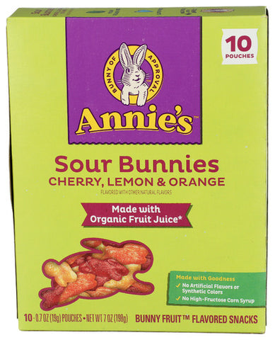 Fruit Snk Sour Bunny - 7 OZ (Case of 8)