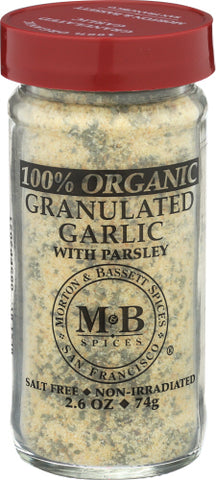 Spice Garlic Granultd Org - 2.6 OZ (Case of 3)