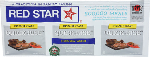 Yeast Quick Rise Env 3Pk - 0.75 OZ (Case of 18)