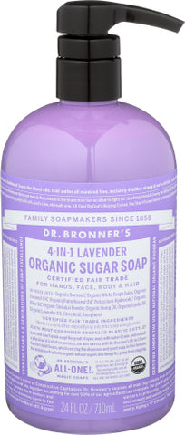 Pump Soap Sugar Lvndr Org - 24 OZ (Case of 3)