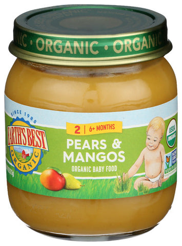 Strained Pear Mango Org - 4 OZ (Case of 10)