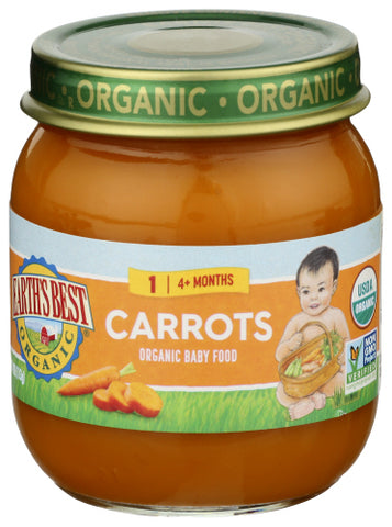 Strained Carrots Org - 4 OZ (Case of 10)