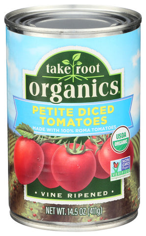 Tomato Petite Diced Org - 14.5 OZ (Case of 12)