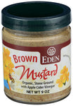 Mustard Brown Glass Jar - 9 OZ (Case of 12)