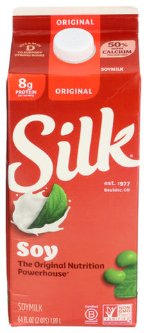 Silk Soymilk Plain - 64FO (case of 6)