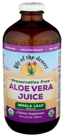 Juice Aloe Vera Leaf Org - 32FO (case of 3)