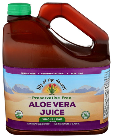 Juice Aloe Vera Whl Org - 128FO (case of 1)