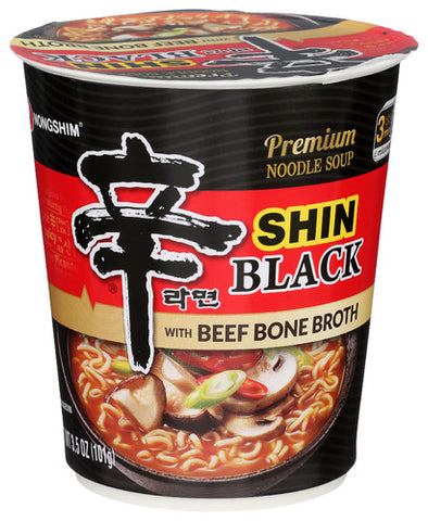 Noodle Cup Black Shin - 3.56 OZ (Case of 6)