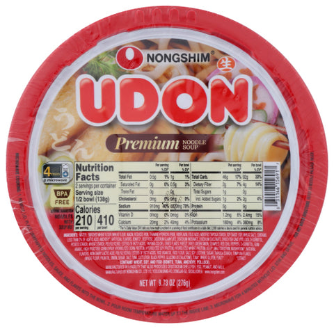 Noodle Bowl Inst Udon - 9.73 OZ (Case of 5)