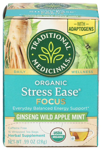 Tea Stress Ease Focus - 16 BG (Case of 6)