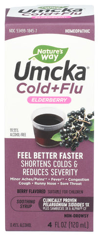 Syrup Cold Flu Elderbrry - 4 OZ (Case of 6)