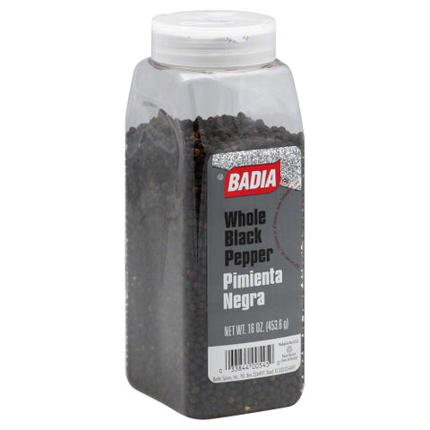 Pepper Whole Black - 16 OZ (Case of 6)