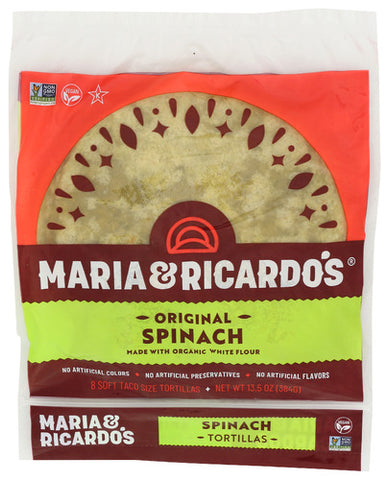 Tortilla 8In Spinach - 13.5OZ (case of 6)