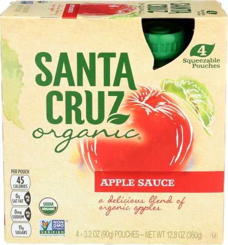 Applesauce Pouch Reg 4Pk Org - 12.8 OZ (Case of 6)