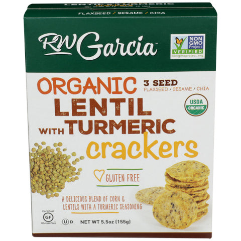 Crackers Lentil Trmrc Org - 5.5OZ (case of 6)