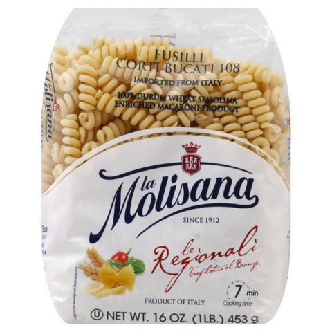 Pasta Fusilli Bucati Corti - 16 OZ (Case of 12)