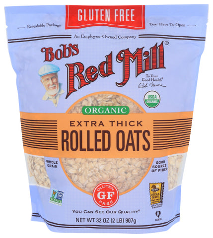 Oats Rolled Thick Org - 32OZ (case of 4)