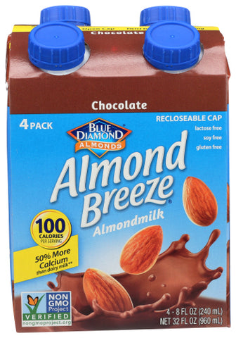 Bev Almond Chocolate 4Pk - 8 FO (Case of 6)