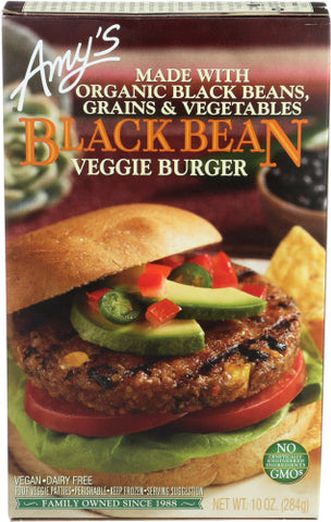 Burger Veggie Blk Bean - 10OZ (case of 12)