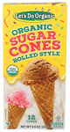 Ice Crm Cone Sugar Org - 4.6OZ (case of 12)