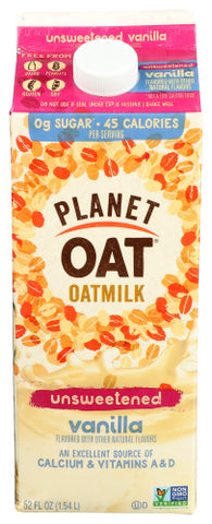 Milk Oat Unswt Vanilla - 52 FO (Case of 6)