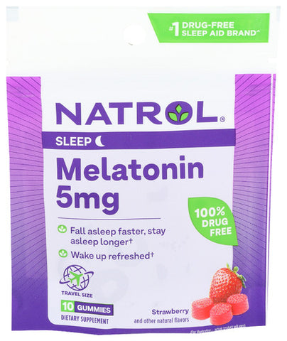 Melatonin Gummy Trvl 5Mg - 10 PC (Case of 8)