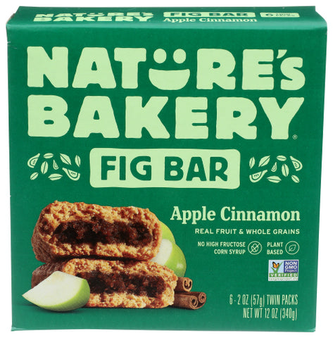 Bar Fig Ww Appl Cinn 6Ct - 12OZ (case of 6)