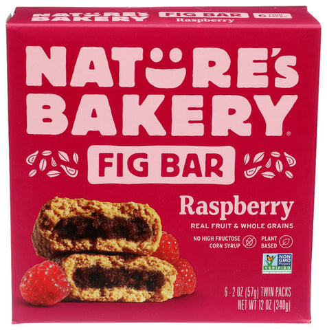 Bar Fig Ww Raspbrry 6Ct - 12OZ (case of 6)