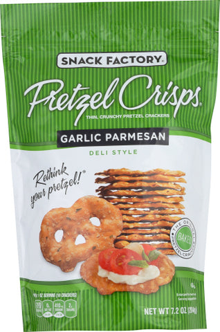 Pretzel Crisp Garlic - 7.2 OZ (Case of 12)