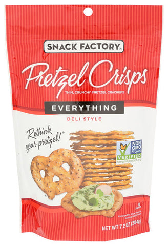 Pretzel Crisp Everything - 7.2 OZ (Case of 12)