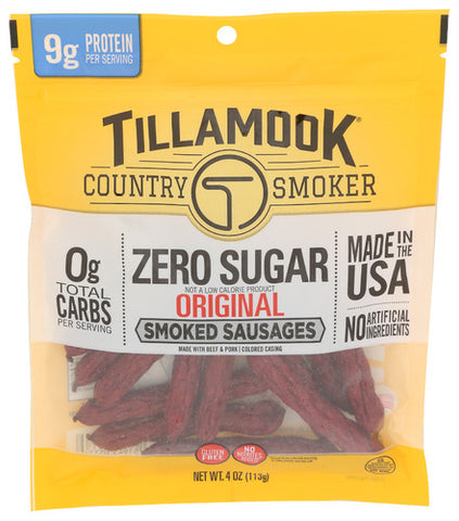 Sausage Smk Zero Sugar - 4 OZ (Case of 12)