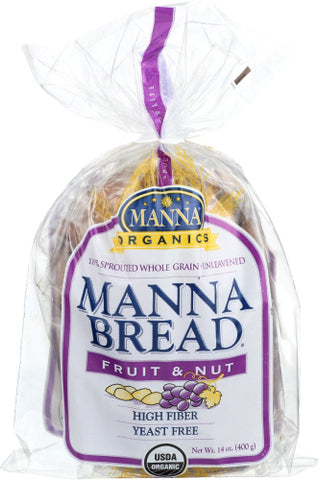 Bread Manna Fruit Nut Org - 14 OZ (Case of 8)