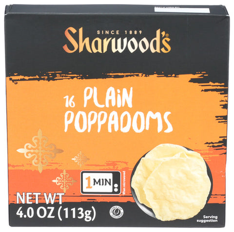 Poppadoms - 4 OZ (Case of 12)