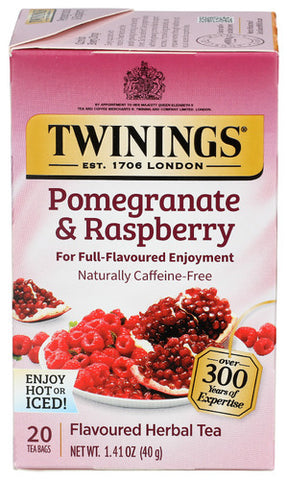 Tea Hrbl Pmgrnt & Rspbry - 20 BG (Case of 6)