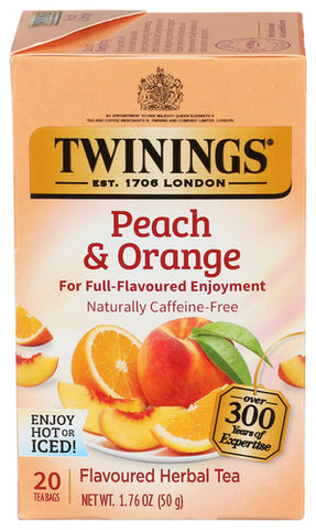 Tea Herbal Peach Orange - 20 BG (Case of 6)