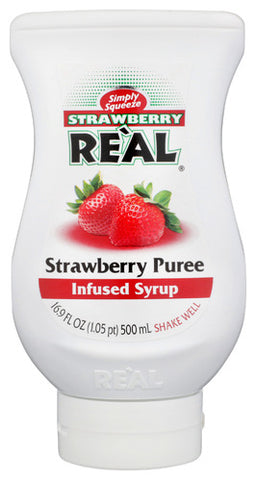 Syrup Strawberry Real - 16.9 FO (Case of 6)