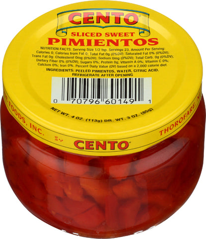 Pimento Sliced - 4 OZ (Case of 12)