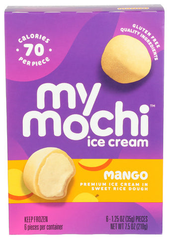 Ice Crm Mochi Swt Mango - 6 PK (Case of 12)