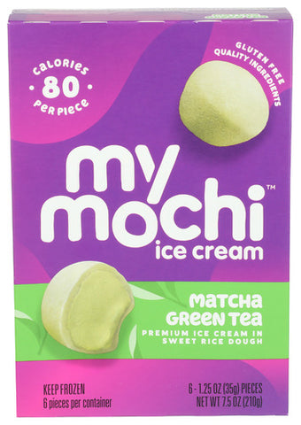 Ice Crm Mochi Green Tea - 6 PK (Case of 12)