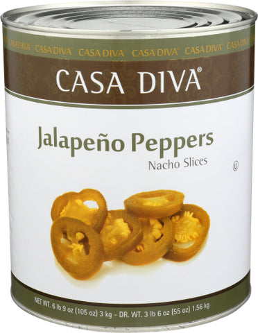 Pepper Jlpnos Slced - 105 OZ (Case of 6)