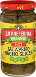 Pepper Jlpno Slice Hot Org - 11.5 OZ (Case of 12)