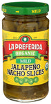 Pepper Jlpno Slice Mild Org - 11.5 OZ (Case of 12)