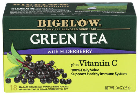 Tea Green Elderbry Vit C - 0.9 OZ (Case of 6)