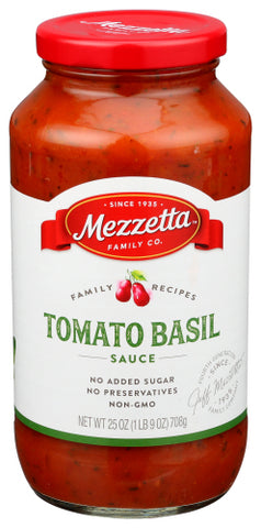 Sauce Psta Tom Swt Basl Nv - 25 OZ (Case of 6)