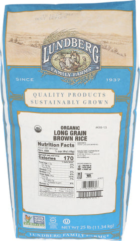 Rice Brwn Sweet Org - 25 LB (Case of 1)