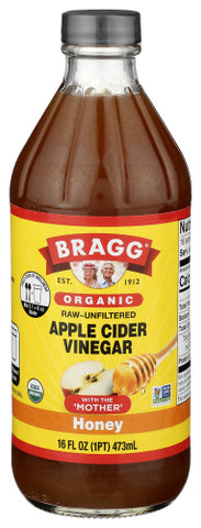 Vinegar Appl Cdr Hny Org - 16 OZ (Case of 12)