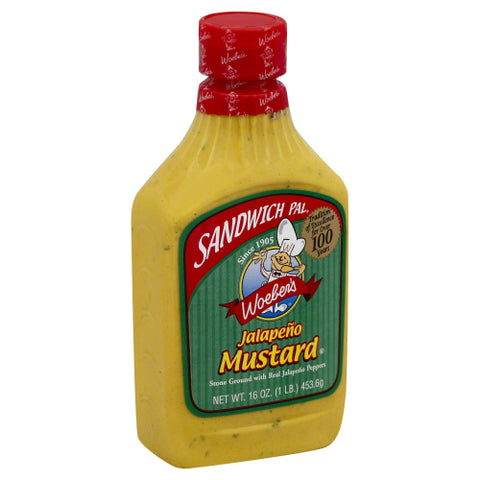 Mustard Sndwch Pal Jalapeno - 16 OZ (Case of 6)