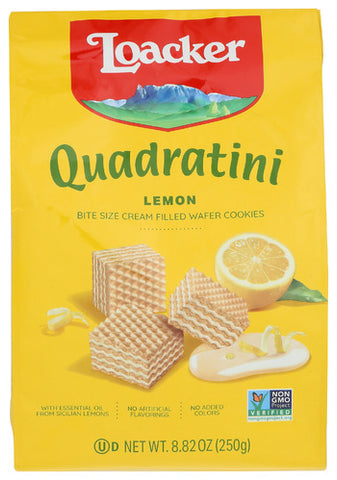 Wafer Qudrtni Lemon 250G - 8.82 OZ (Case of 6)