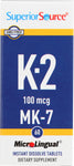 Vitamin K2 100Mcg - 60 TB (Case of 1)